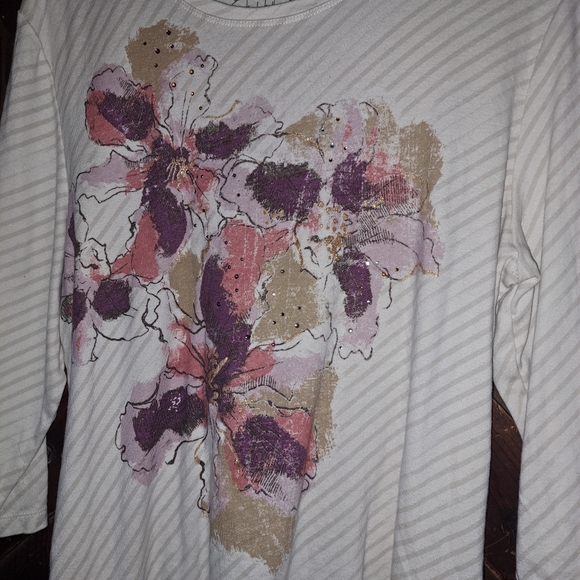 🙂3/15 Nichole Miller shirt XLarge🌺🌹🥀 - Picture 4 of 6